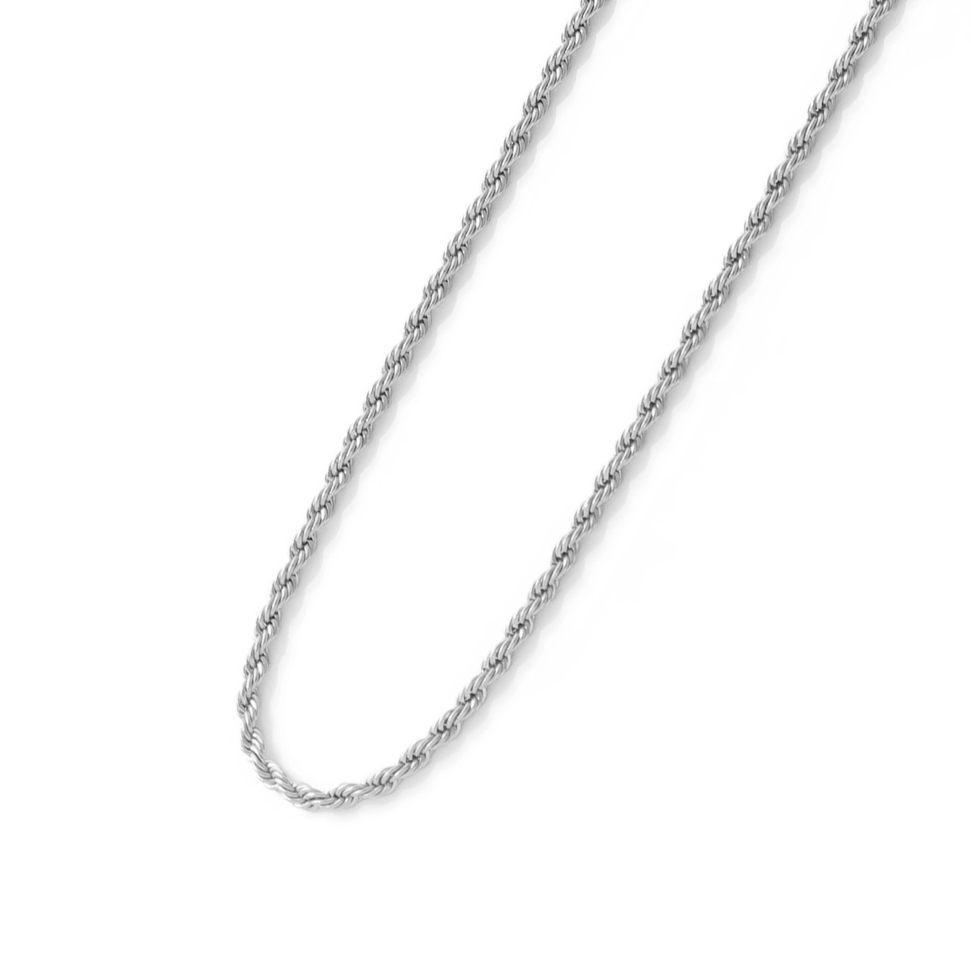 Rope chain necklace silver|cross Jewellia|金アレ対応・ユニ Rope chain necklace silver|cross Jewellia|金アレ対応・ユニ