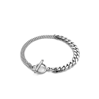 Two types link chain bracelet(cbr0016s)