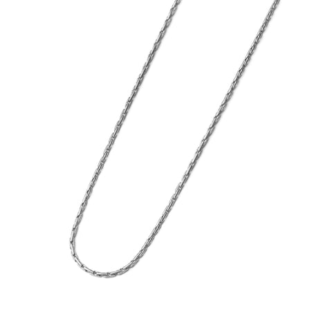 Dual oval chain slim necklace (cne0113s)