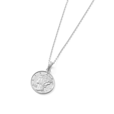 Hawaiian liberty coin necklace(Hne0004s)