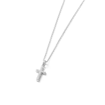 Hawaiian scroll cross necklace(Hne0010s)