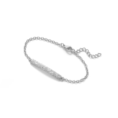 Hawaiian plumeria bar bracelet (Hbr0002s)