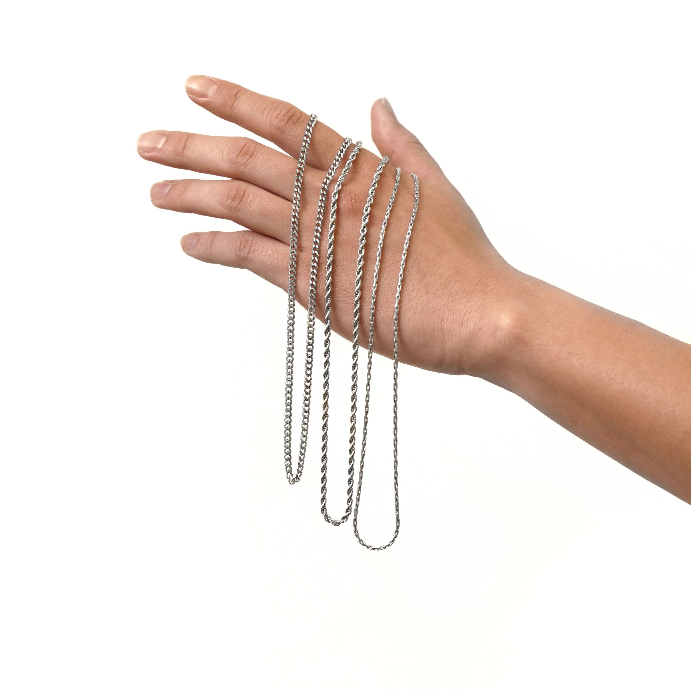 Rope chain necklace silver｜cross Jewellia｜金アレ対応・ユニ