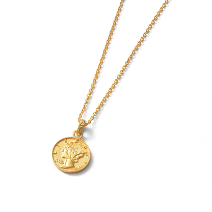 Hawaiian liberty coin necklace(Hne0003g)