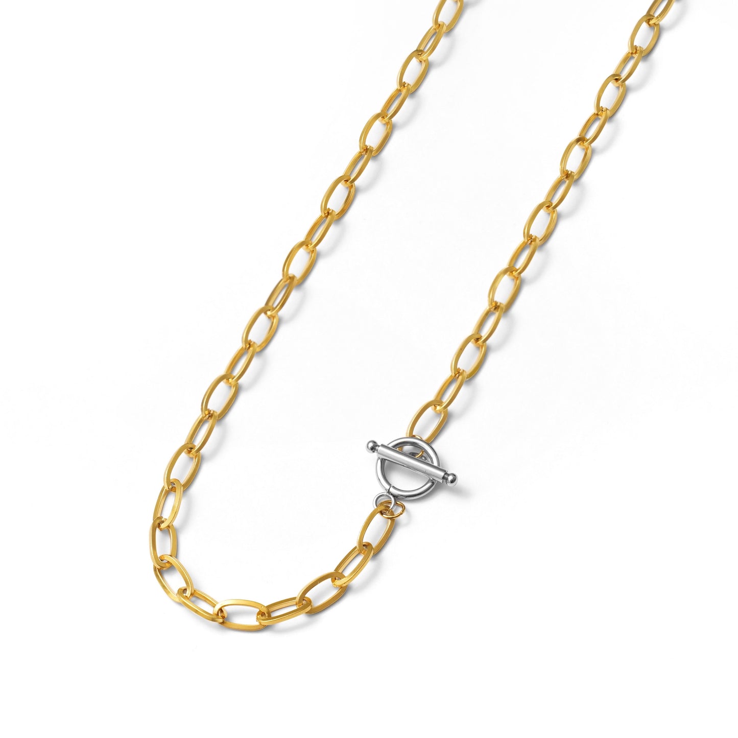 T　Sharp chain necklace (rne0128b)