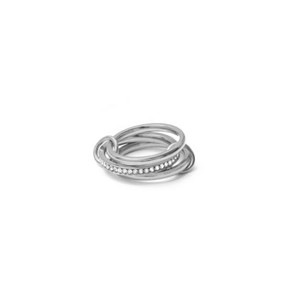 Triple finger zirconia ring (rri0117s)