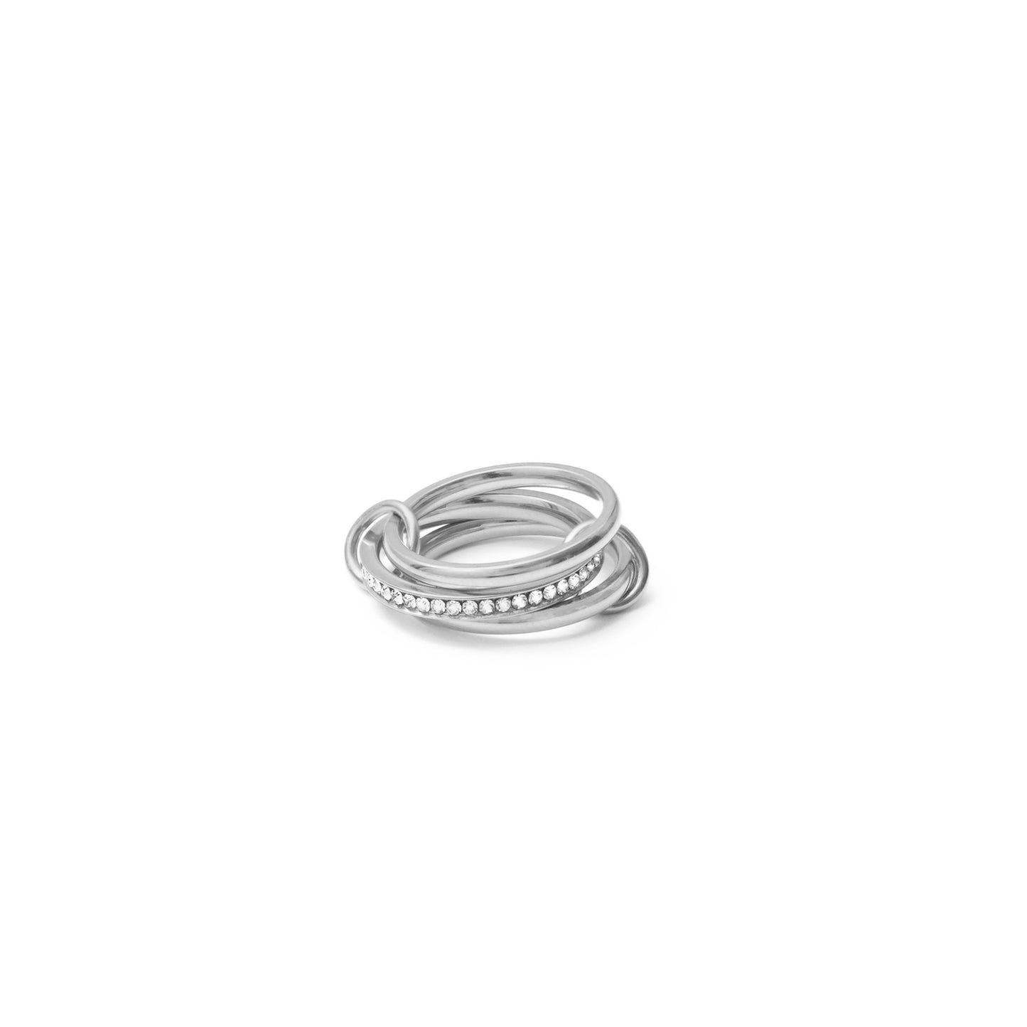 Triple finger zirconia ring (rri0117s)
