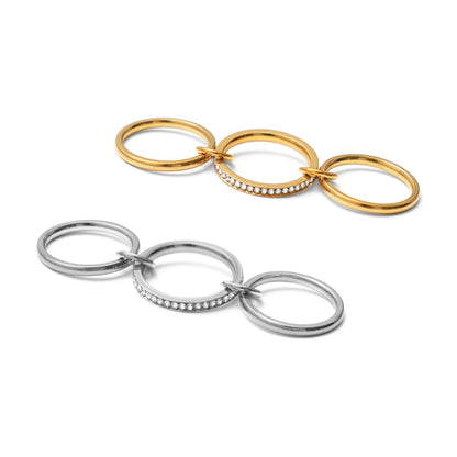 Triple finger zirconia ring (rri0116g)