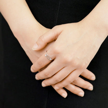 Double zirconia open ring(rri0120s)