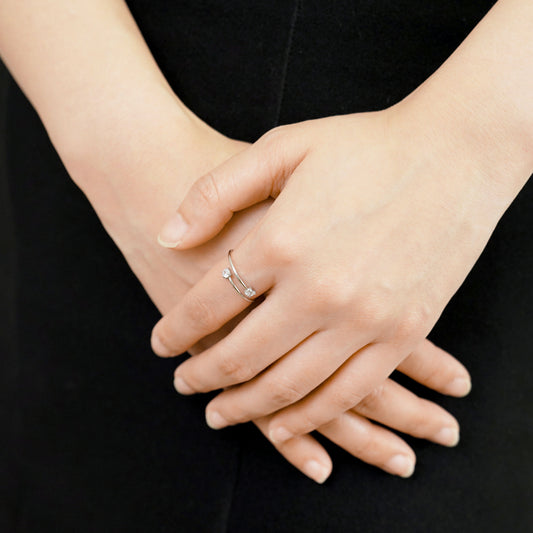 Double zirconia open ring(rri0120s)