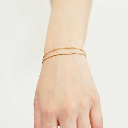 Double chain bracelet(rbr0050g)
