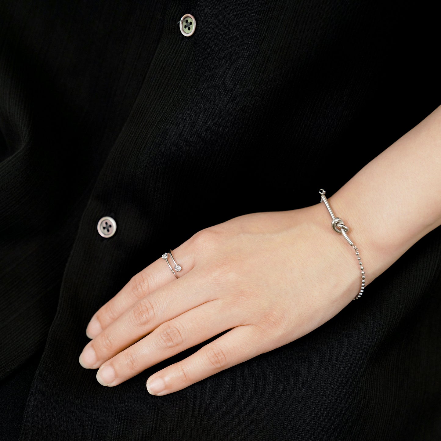 Double zirconia open ring(rri0120s)