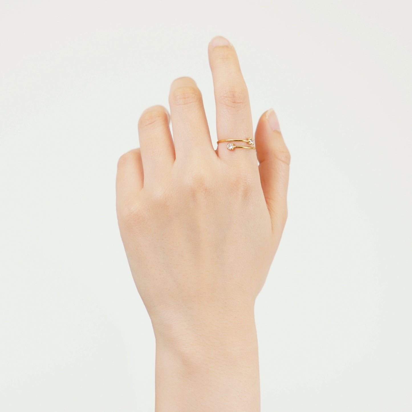 Double zirconia open ring(rri0119g)