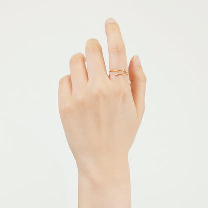 Double zirconia open ring(rri0119g)