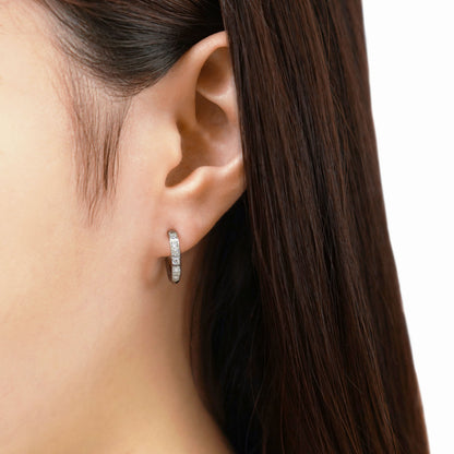 Cz small hoop earring (rar0005s)