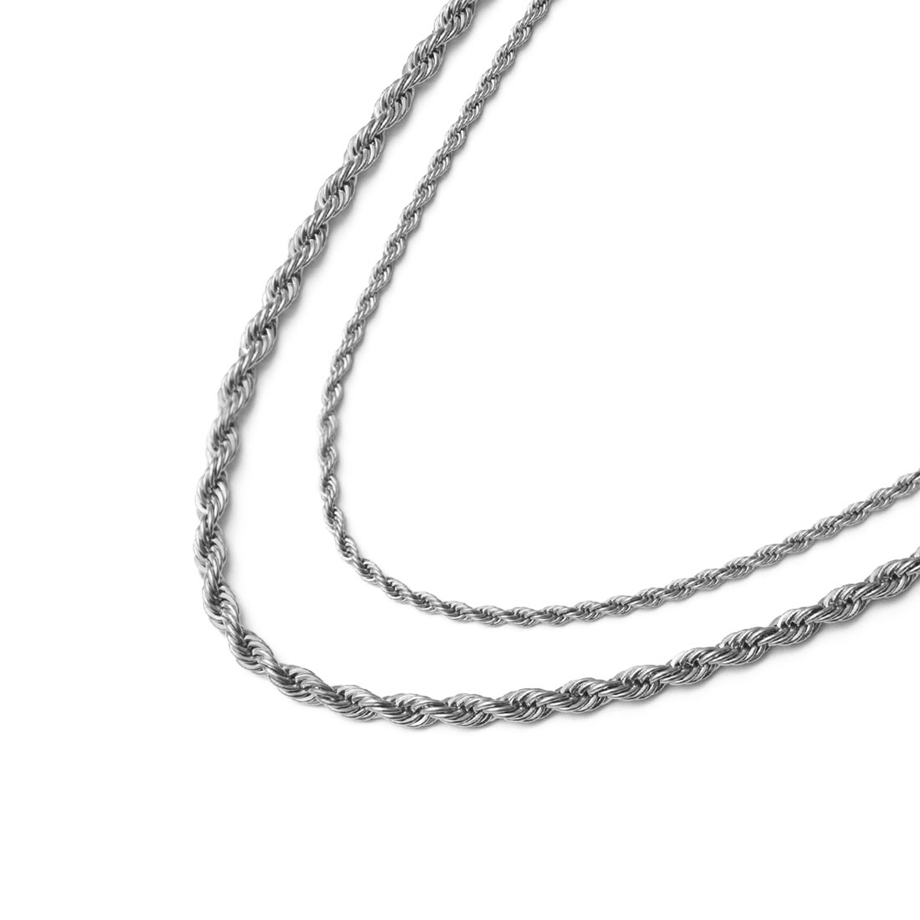 Rope chain necklace silver｜cross Jewellia｜金アレ対応・ユニ