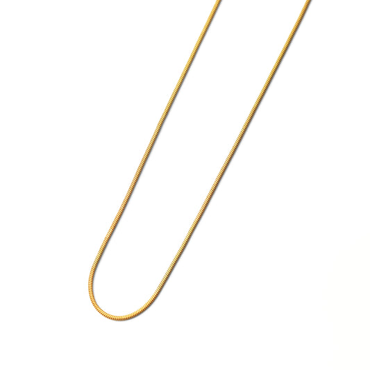 Round snake chain necklace(cne0085g)