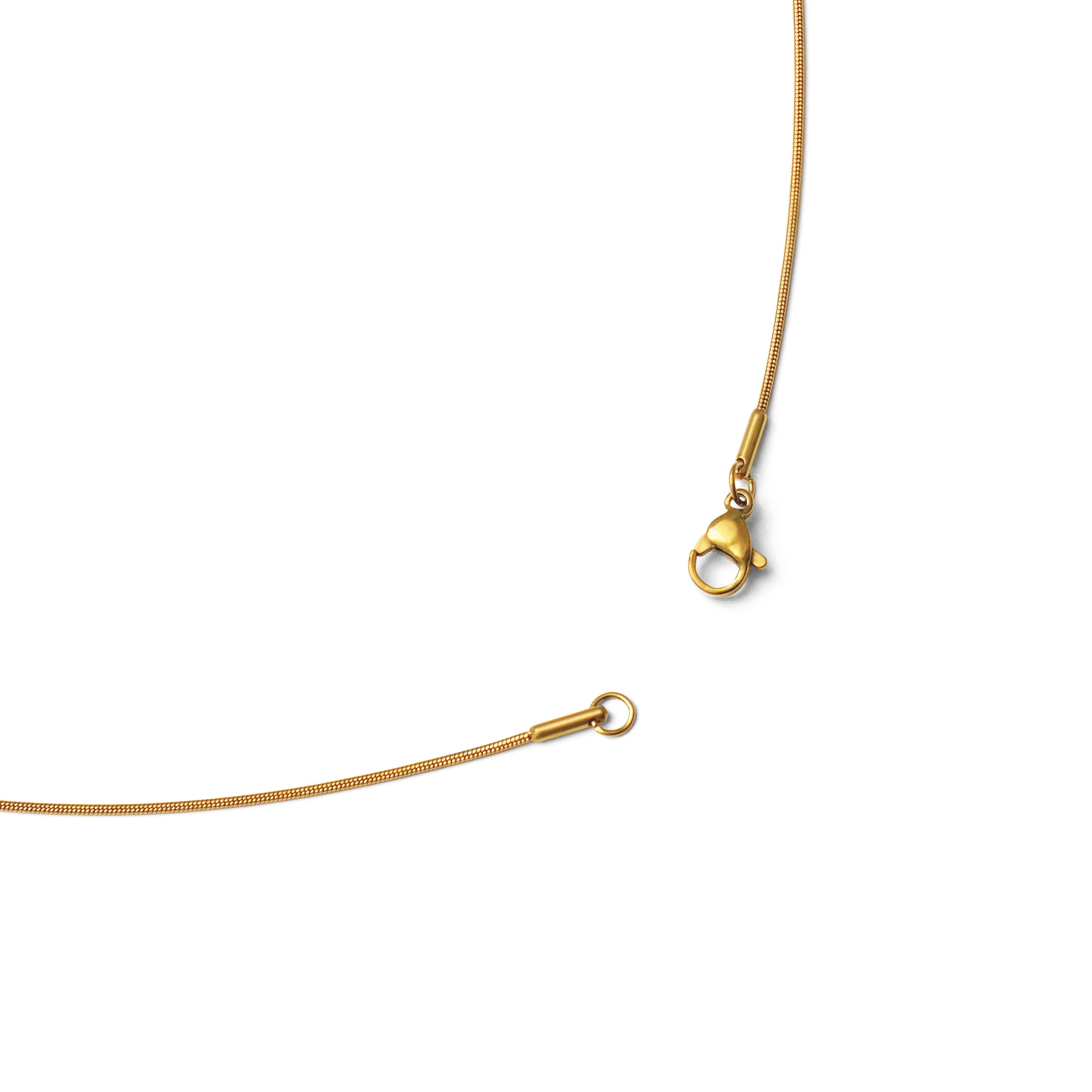 Round snake chain necklace gold｜cross Jewellia｜金アレ対応・ユニ