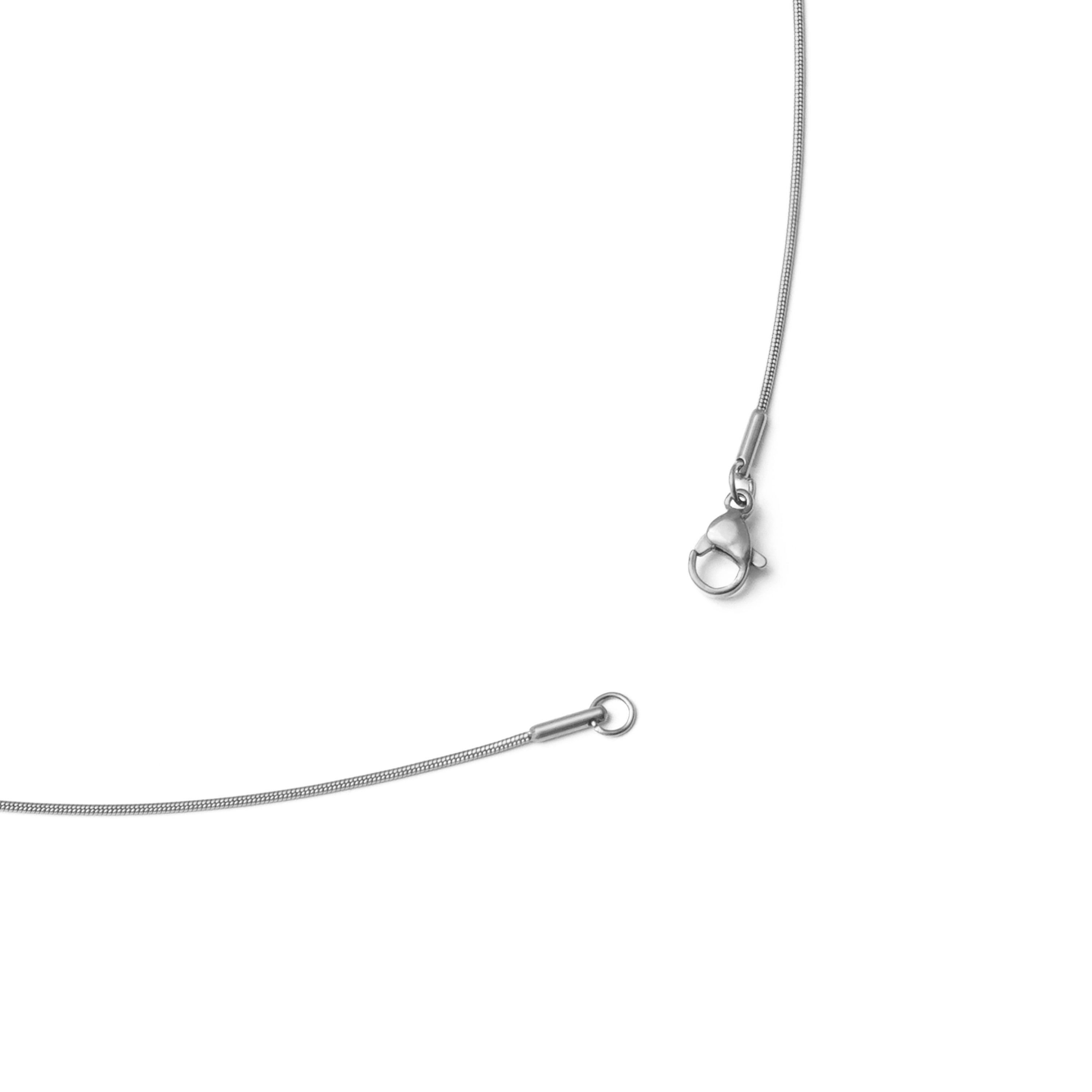 Round snake slim chain necklace silver｜cross Jewellia｜金アレ対応