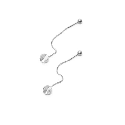 Jagged circle long chain pierce (rpi0081s)