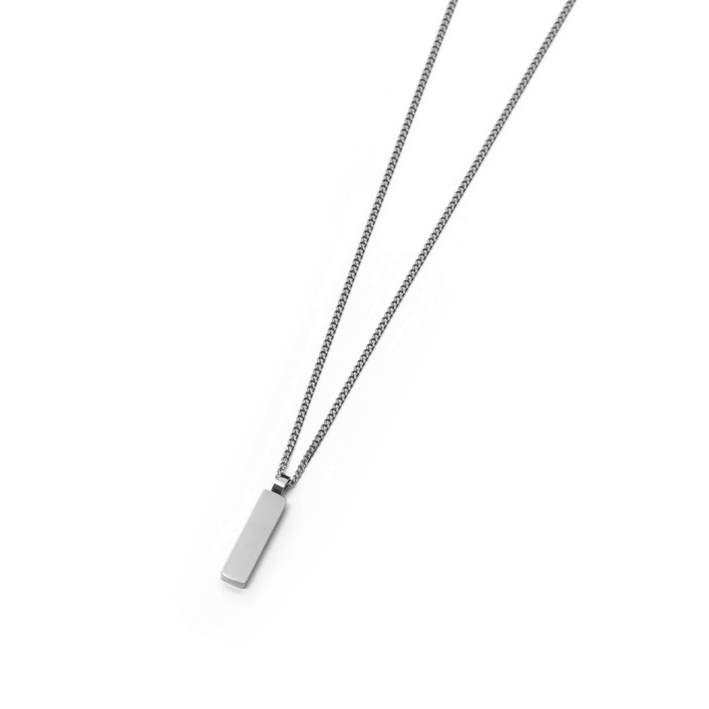 Square plate necklace (cne0111s)