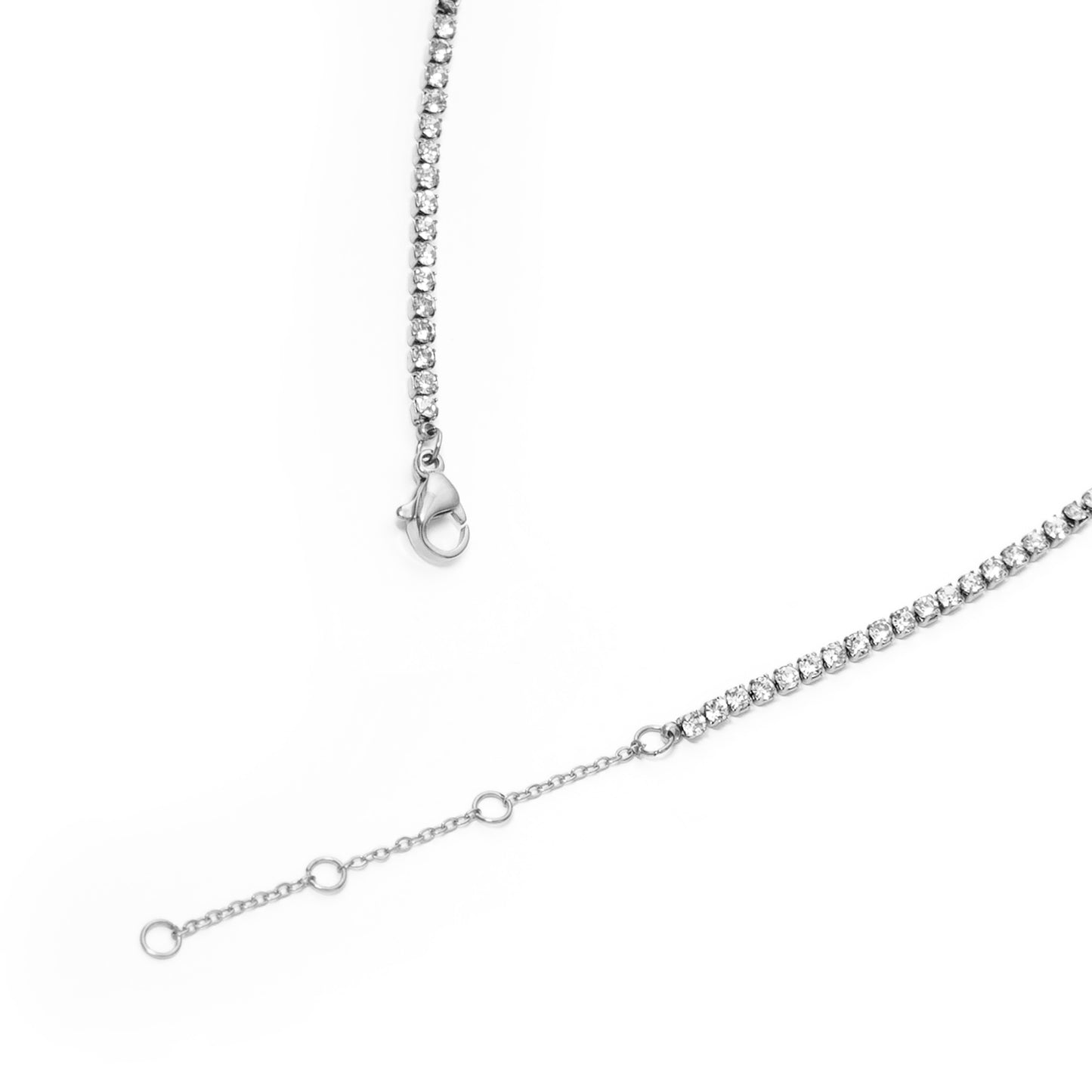 Cz tennis necklace (rne0120s)