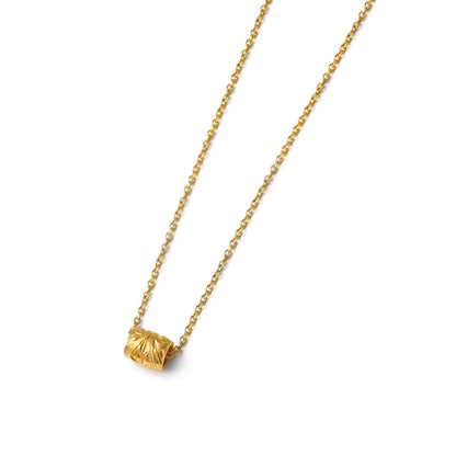 Hawaiian scroll barrel necklace (Hne0015g)