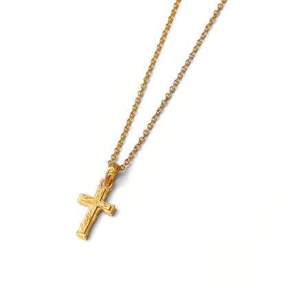 Hawaiian scroll cross necklace(Hne0009g)