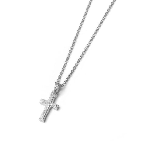 Hawaiian scroll cross necklace(Hne0010s)