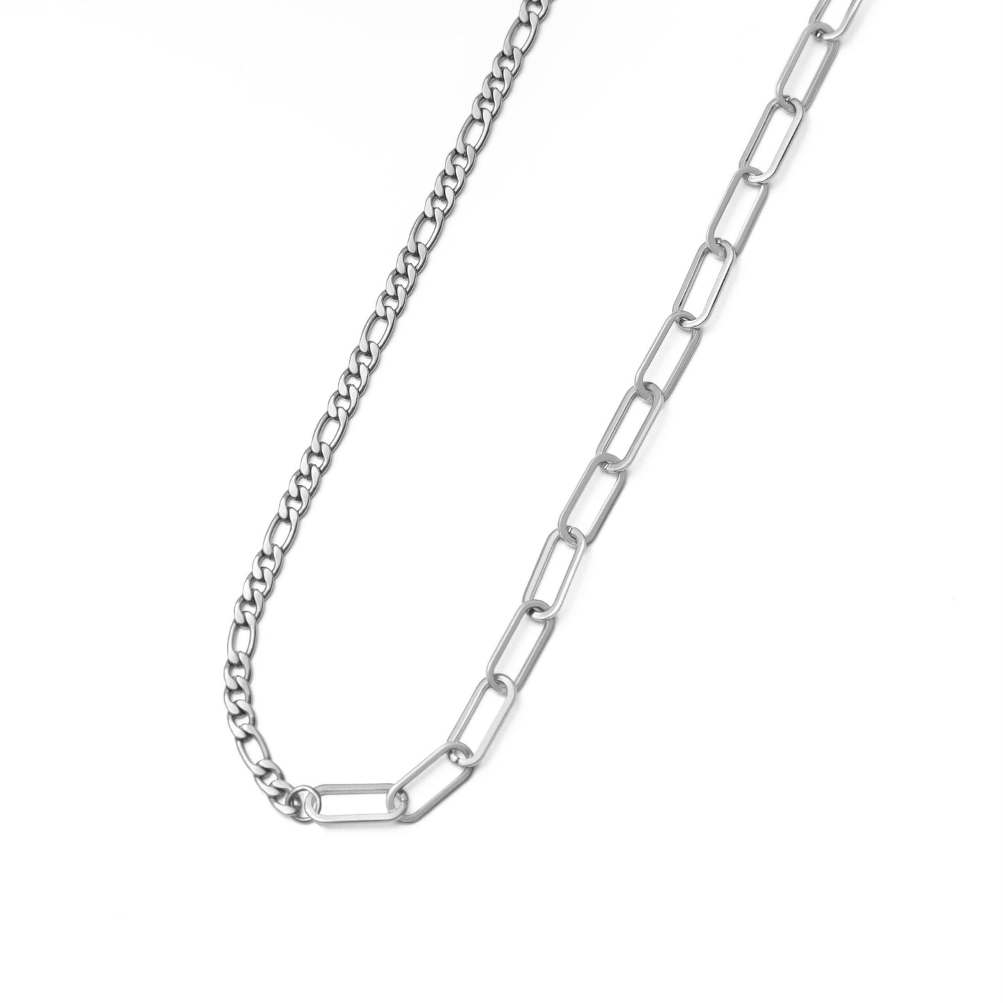 Two types chain necklace(rneT051s)